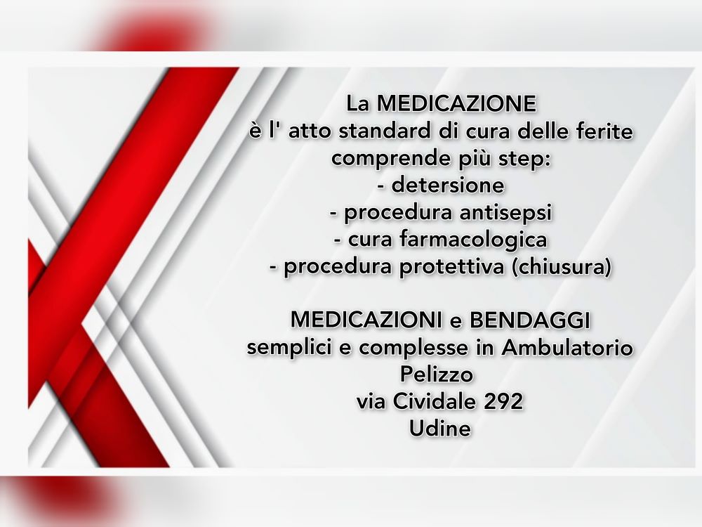 medicazioni e bendaggi in ambulatorio pelizzo