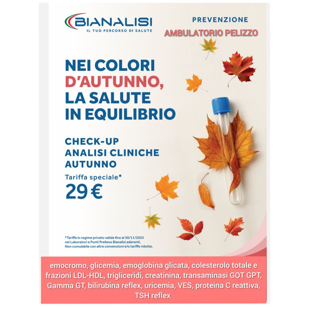 check up autunno, analisi del sangue per il cambio di stagione
