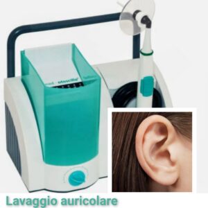 lavaggio auricolare e pulizia delle orecchie con il dispositivo otoscillo