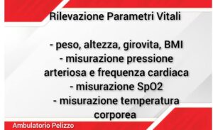 servizio infermieristico di rilevazione dei parametri vitali