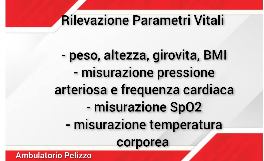 servizio infermieristico di rilevazione dei parametri vitali